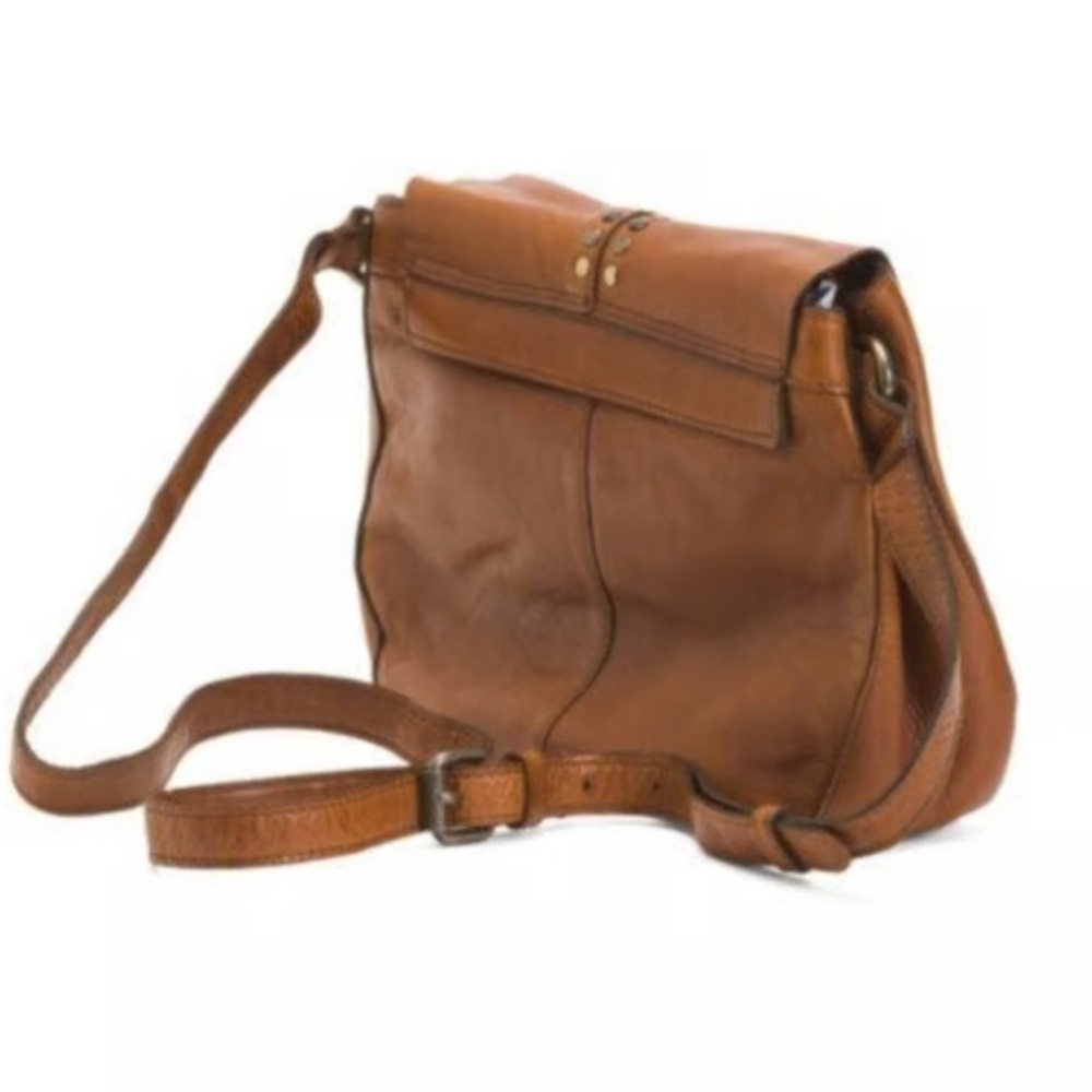 Vilenca - Tan (light brown) Crossbody Bag with Stud Accents - Picture 8 of 9